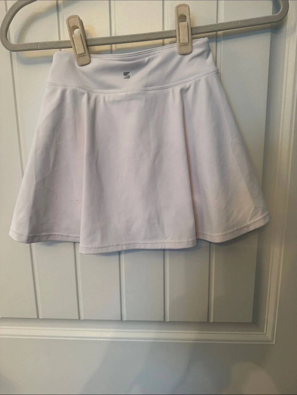 Stelle White Active Skort with Built-In Shorts